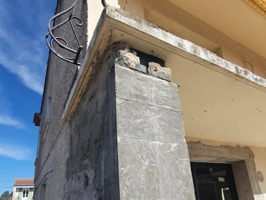 Avant ravalement de façade sur le Vaucluse