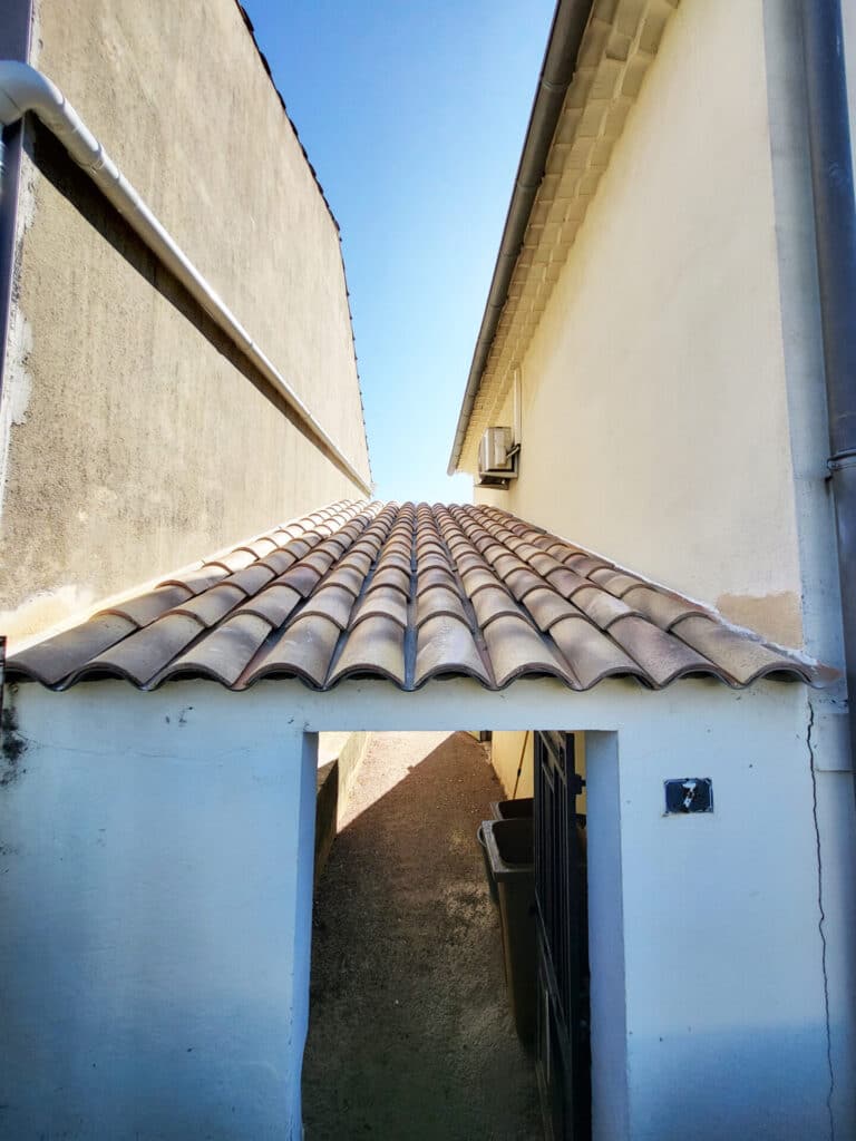 Photo après réalisation d'un appentis dans le Vaucluse
