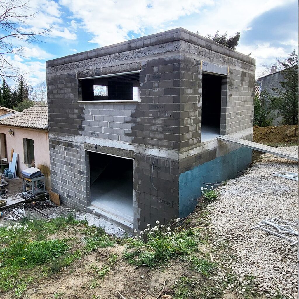 Travaux terminé d'une extension de maison dans le Vaucluse