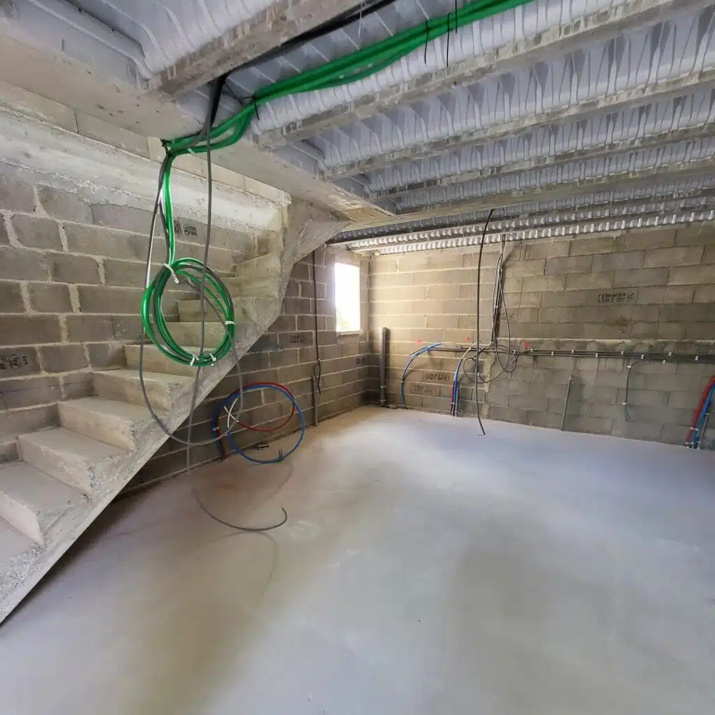Travaux terminé, vu d'intérieur d'une extension de maison dans le Vaucluse