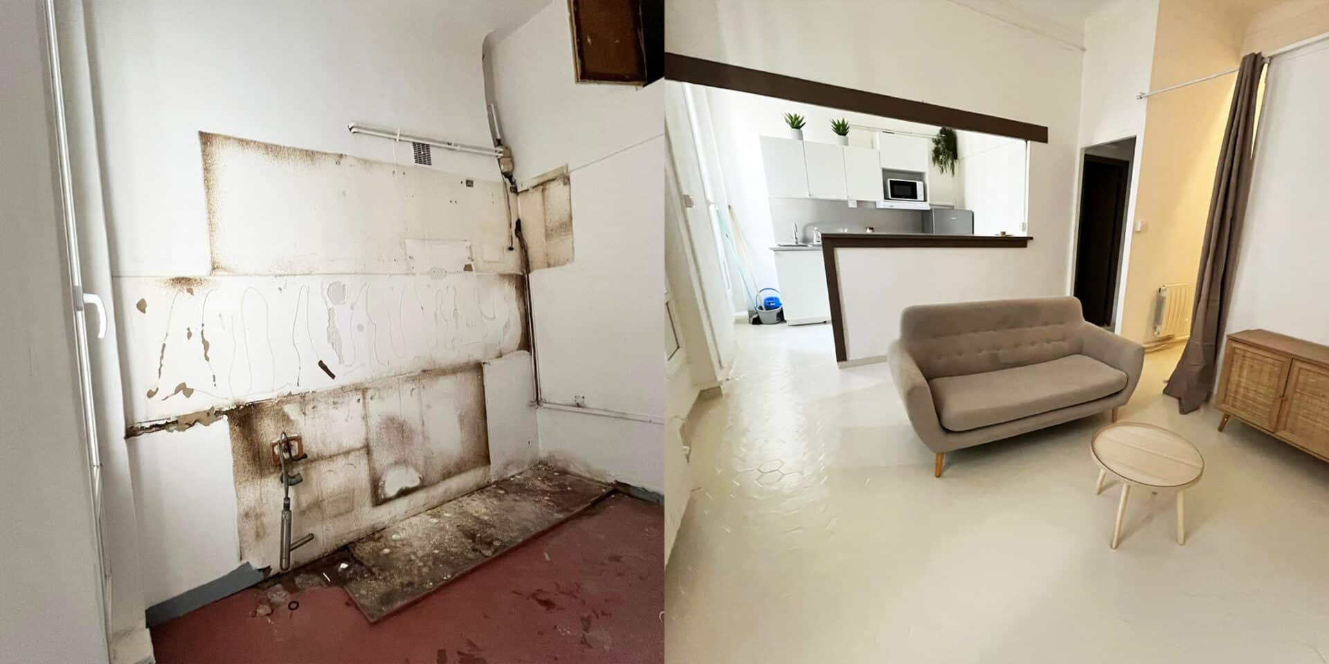 avant apres renovation studio marseille