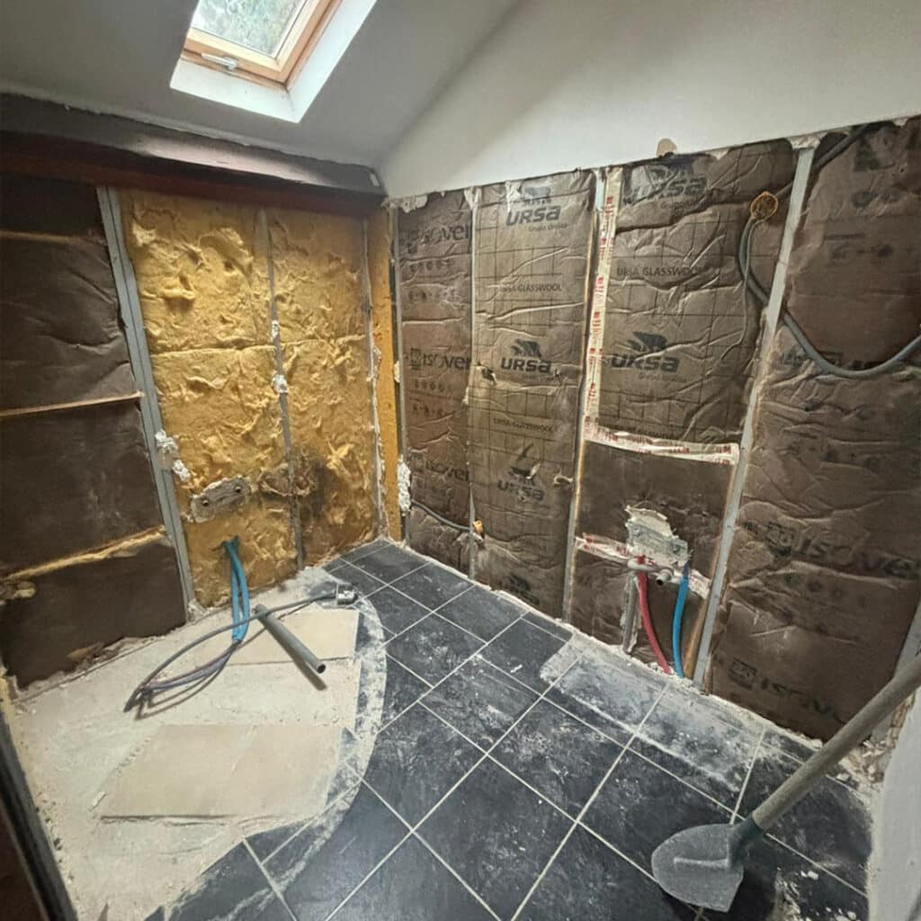 Photo pendant la rénovation de la cuisine