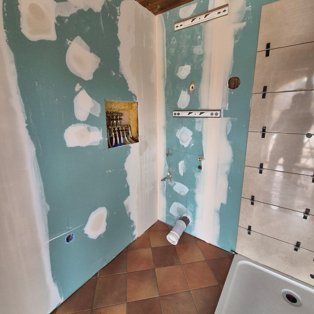 création de la salle de bain