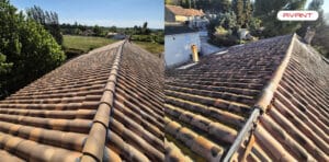 photo avant après d'une rénovation de toiture sur jonquières